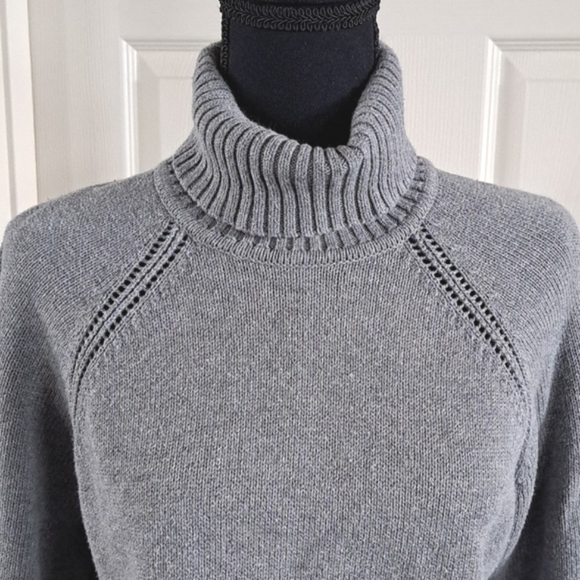 Jeanne Pierre Classic 100% Cotton Turtleneck Knit Causal Pullover Sweater. - Picture 2 of 9